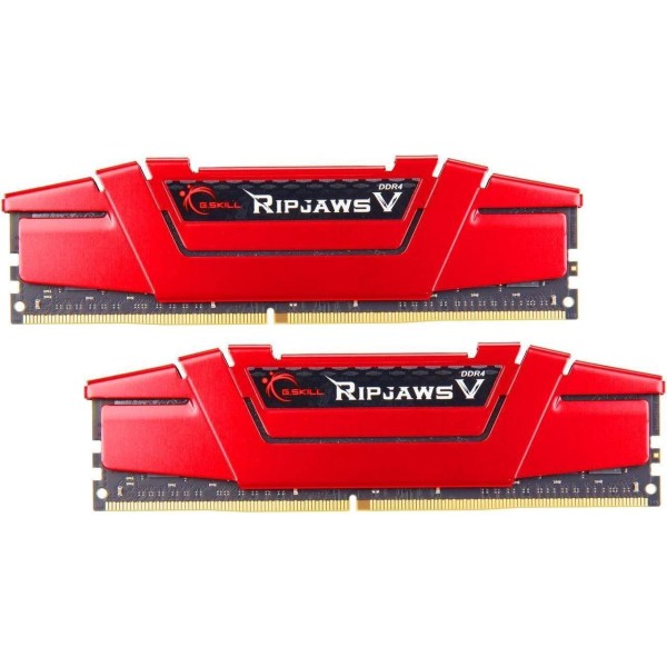 ოპერატიული მეხსიერება G.SKILL Ripjaws V Series (Intel XMP) DDR4 RAM 32GB (2x16GB) 3600MT/s CL19-20-20-40 1.35V Desktop Computer Memory UDIMM - Red (F4-3600C19D-32GVRB)