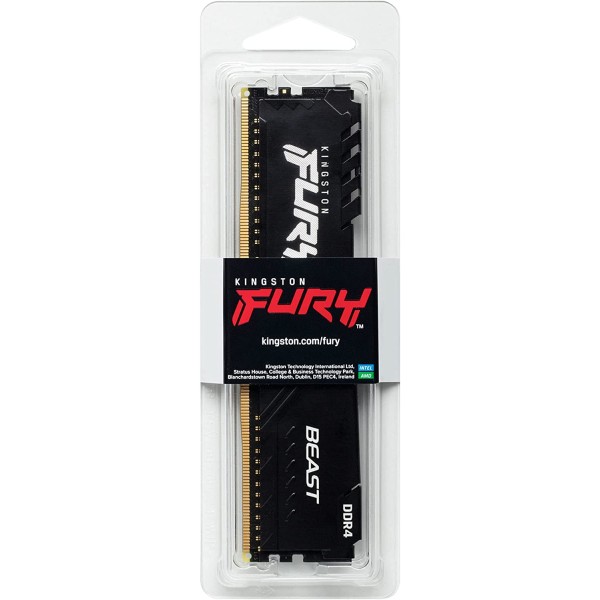ოპერატიული მეხსიერება Kingston Fury Beast 16GB DDR4 3200MHz (KF432C16BB1/16)