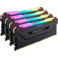ოპერატიული მეხსიერება VENGEANCE® RGB PRO 128GB (4 x 32GB) DDR4 DRAM 3200MHz C16 Memory Kit — Black