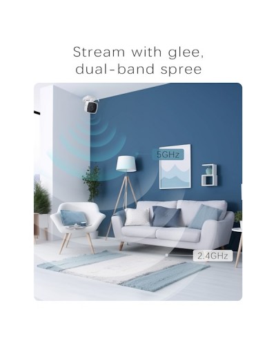 ვიდეო სათვალთვალო კამერა Blurams A12S FoldVue, Indoor Security Camera, White
