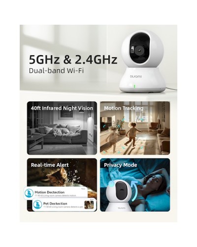 ვიდეო სათვალთვალო კამერა Blurams A33 Dome Nexa, Indoor Security Camera, White