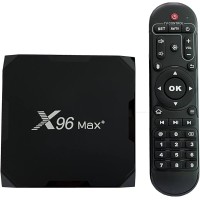 Android TV Box 4GB RAM 32GB ROM, Upgraded X96 Max+ Android Box Amlogic S905X3 Quad-core 2.4G + 5.8G WiFi Bluetooth 4.0 4K 60fps HDR Support
