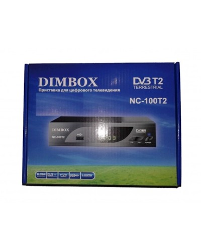 TV მიმღები DIMBOX NC-100T2 DVB-T2 DIM BOX USB HDMI output black