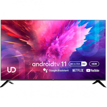 ტელევიზორი UDTV 55U6210, 55", 4K UHD, Smart TV, Android, HDMI, USB, LAN, BT, WIFI, Black