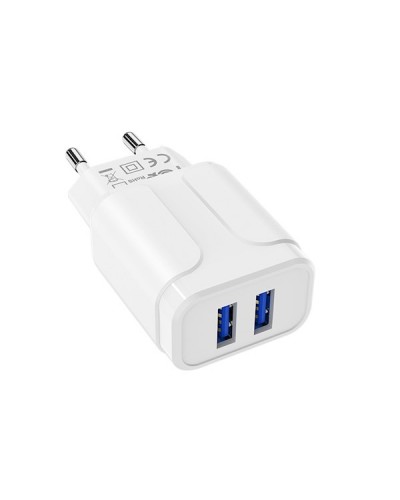 BOROFONE BA37A Speedy dual port charger set(Type-C)(EU)1m White