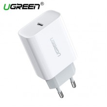 მობილურის დამტენი UGREEN CD137 (60450) Fast Charging Port USB Type C Original Power Adapter with PD 20W EU (White)