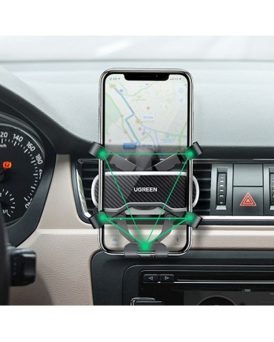 ტელეფონის სამაგრი მანქანისთვის UGREEN LP228 (80871) Gravity Phone Holder for Car (black)