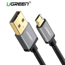 Micro-USB კაბელი UGREEN US134 (30650) Micro-USB male to USB male cable gold-plated Cable Nylon Braided Fast Quick Charger Cable USB to Micro USB 2.0 1