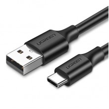 USB კაბელი UGREEN US288 (60118) USB to USB-C Cable Nickel Plating 2m (Black)