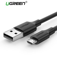 USB კაბელი UGREEN USB 2.0 A to Micro USB Cable Nickel Plating 1m (Black)