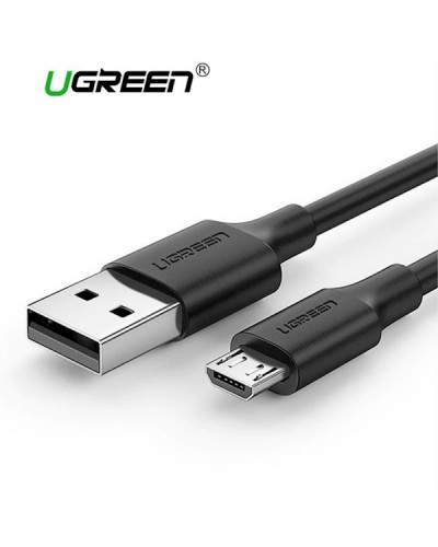 USB კაბელი UGREEN USB 2.0 A to Micro USB Cable Nickel Plating 1m (Black)