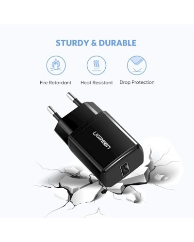 USB დამტენი UGREEN ED011 (50459) Wall Charger One ports BLACK