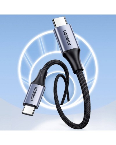 USB კაბელი UGREEN US535 (90440), Type-c to Type-c USB-C To USB-C, 2m, Black