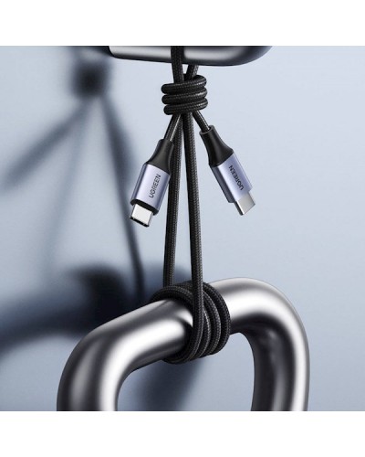 USB კაბელი UGREEN US535 (90440), Type-c to Type-c USB-C To USB-C, 2m, Black