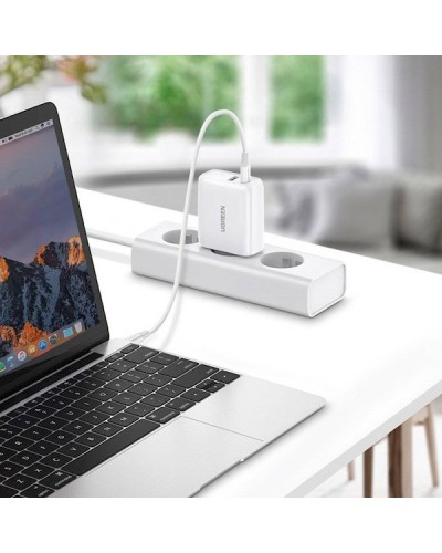 დამტენი UGREEN CD170 (60468), 36W, USB, Type-C, Type-c, White