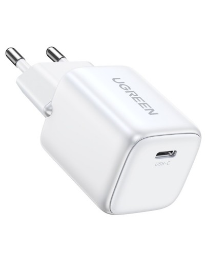 დამტენი UGREEN Charger Type-c CD318 (15324) Nexode Mini, 20W, Single port, USB-C, White