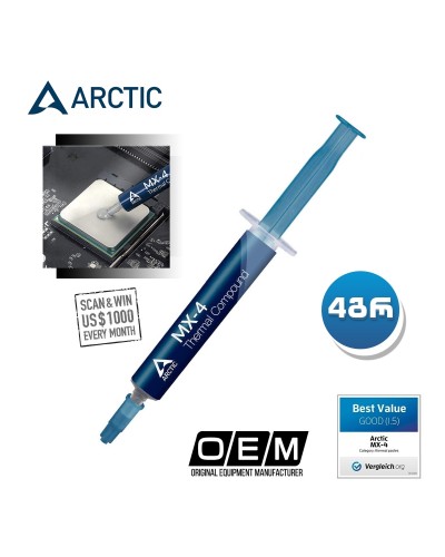 ARCTIC MX-4 4g - High Performance Thermal Compound [2019 Edition]