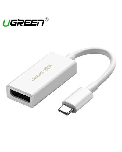 ადაპტერი UGREEN MM130 (40372) USB-C to DisplayPort Adapter (White)