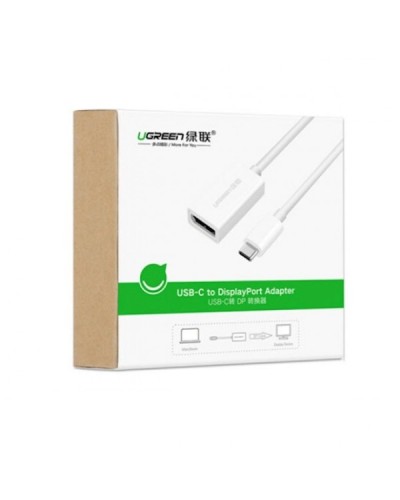 ადაპტერი UGREEN MM130 (40372) USB-C to DisplayPort Adapter (White)