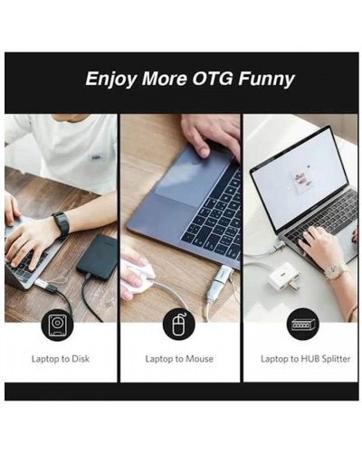 USB ადაპტერი UGREEN US270 (50283) Type C to USB 3.0 A Adapter Cable with Lanyard (Black)