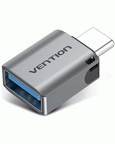 USB ადაპტერი VENTION USB-C MALE TO USB 3.0 FEMALE GREY