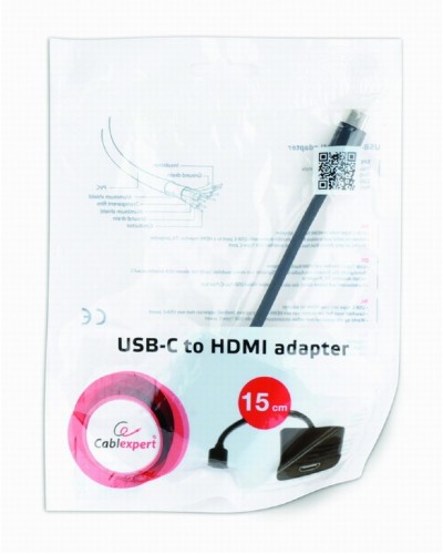 ადაპტერი USB-C to HDMI adapter, black