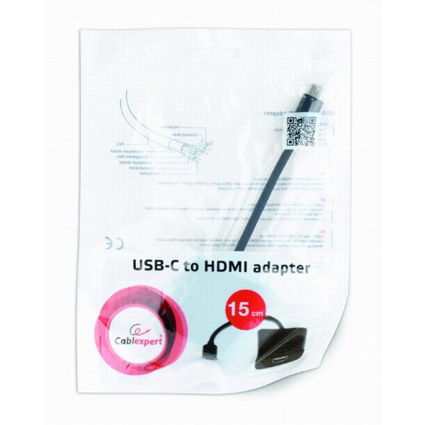 ადაპტერი USB-C to HDMI adapter, black