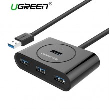 USB ჰაბი UGREEN CR113 (20290) NEW USB 3.0 4 Ports Hub w 0.5M