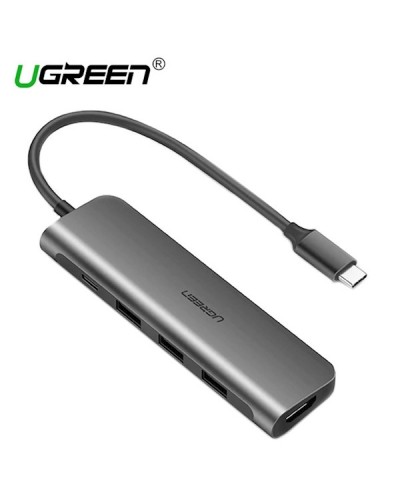 ადაპტერი UGREEN CM136 (50209) USB Type C to Hdmi+Usb 3.0+Pd Power Converter