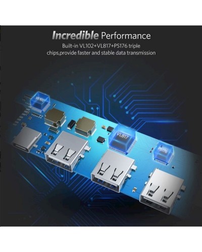 ადაპტერი UGREEN CM136 (50209) USB Type C to Hdmi+Usb 3.0+Pd Power Converter