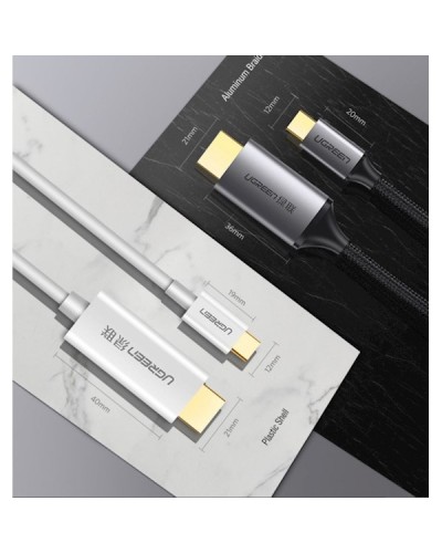 UGREEN MM142 USB Type-C to HDMI Cable 1.5m Black