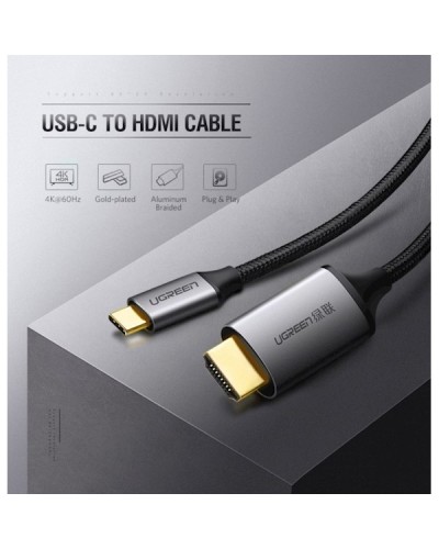 UGREEN MM142 USB Type-C to HDMI Cable 1.5m Black