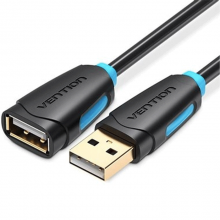 USB კაბელი VENTION CBCBF USB2.0 Extension Cable 1M Black