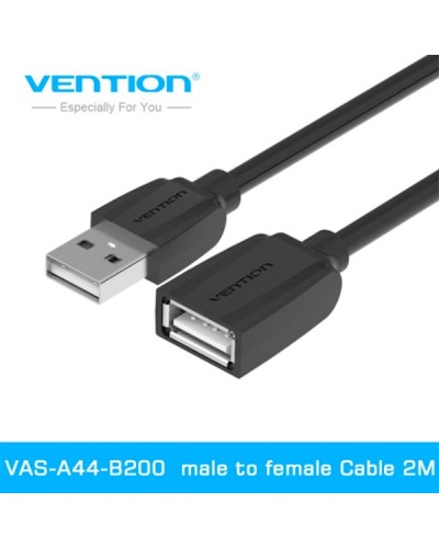 სადენი Vention VAS-A44-B200 USB2.0 male to female Cable 2M
