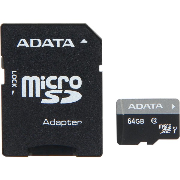 ADATA 64GB Premier microSDHC U1 Card (Class10)
