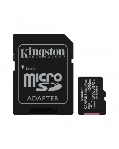 Kingston 128GB microSDXC C10 UHS-I R100MB/s Canvas Select Plus + SD