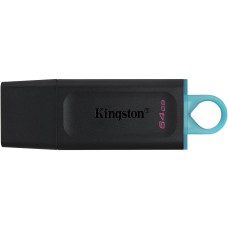 USB ფლეშ მეხსიერება Kingston 64GB DataTraveler Exodia USB 3.2 - Black+Teal