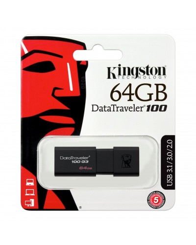 Kingston DT100G3 DataTraveler USB 3.0 64GB