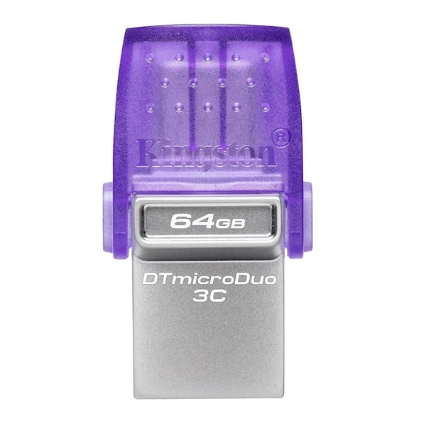 USB ფლეშ მეხსიერება Kingston DTDUO3CG3/64GB, 64GB, USB 3.2, Type-C, Violet