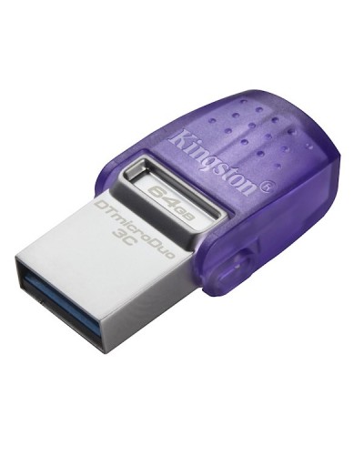 USB ფლეშ მეხსიერება Kingston DTDUO3CG3/64GB, 64GB, USB 3.2, Type-C, Violet