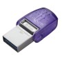 USB ფლეშ მეხსიერება Kingston DTDUO3CG3/64GB, 64GB, USB 3.2, Type-C, Violet