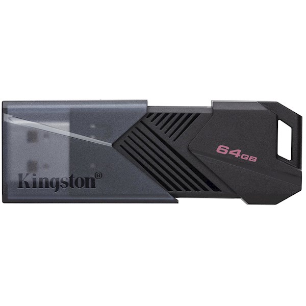 USB ფლეშ მეხსიერება Kingston DTXON/64GB, 64GB, USB 3.2, Black