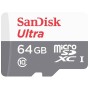 მეხსიერების ბარათი SANDISK FLASH CARD MICROSDHC 64GB 100MB/S CLASS 10 (SDSQUNR-064G-GN3MN)