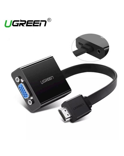 HDMI გადამყვანი UGREEN MM103 HDMI To VGA Converter 25cm (Black)