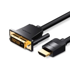 HDMI კაბელი VENTION ABFBH HDMI to DVI Cable 2M Black