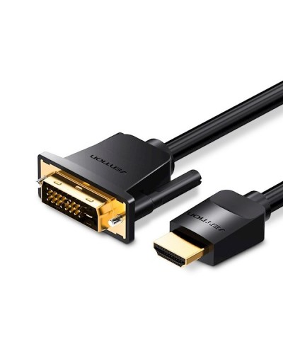 HDMI კაბელი VENTION ABFBH HDMI to DVI Cable 2M Black