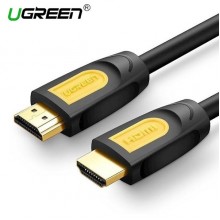 HDMI კაბელი UGREEN HD101 (10129) Round HDMI Cable 2m (Yellow/Black)