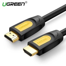 HDMI კაბელი UGREEN HD101 (10129) Round HDMI Cable 2m (Yellow/Black)