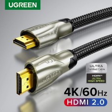 HDMI კაბელი UGREEN HD102 (11190) 4K/60Hz High Speed ​​HDMI 2.0 Cable, 1.5m, Black