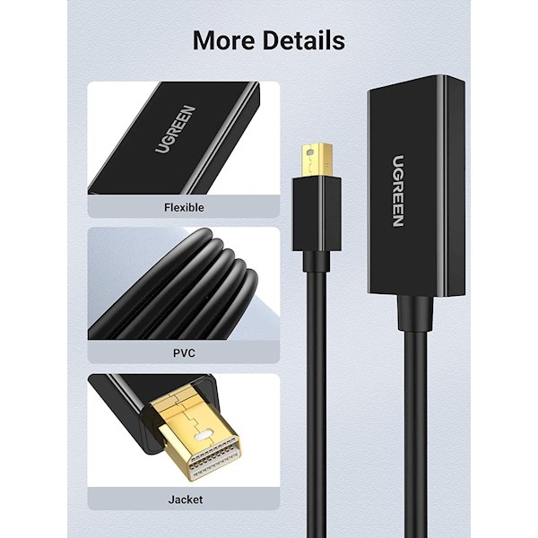 ადაპტერი UGREEN MD112 (40360) Mini DisplayPort to HDMI Adapter